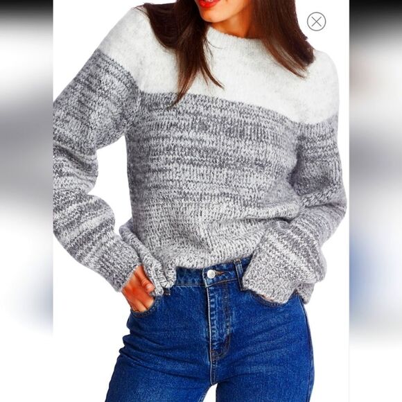 NWOT 1.State color block sweater - Picture 1 of 6